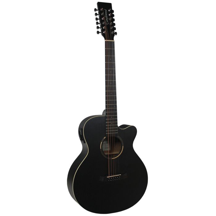 Tanglewood TWBB SFCE 12 String Super Folk Electro Acoustic Smokestack Black