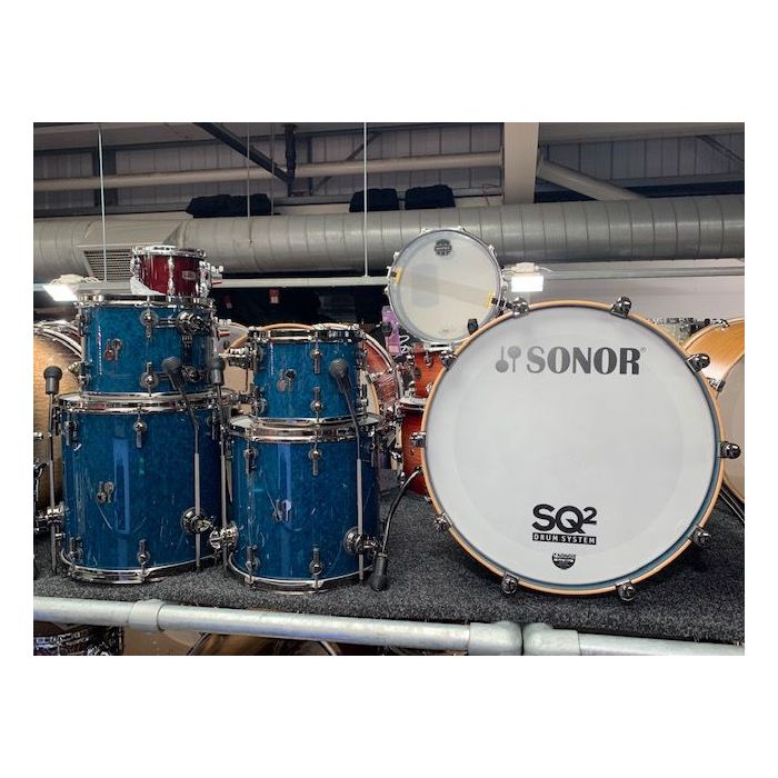 Sonor Sq2 5pc Shell Pack Birdseye Azure 