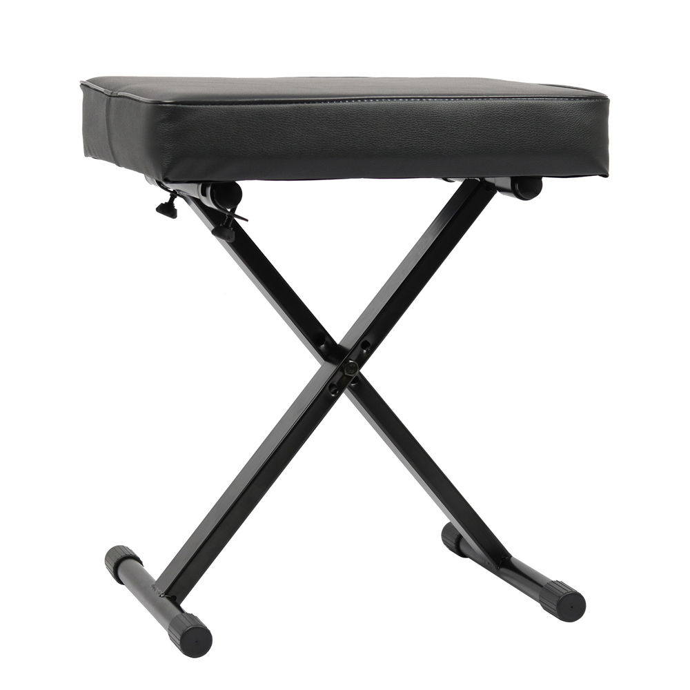 Adjustable Piano Bench Stool Seat Adjustable Height X-Style Keyboard Bench Padded Seat 