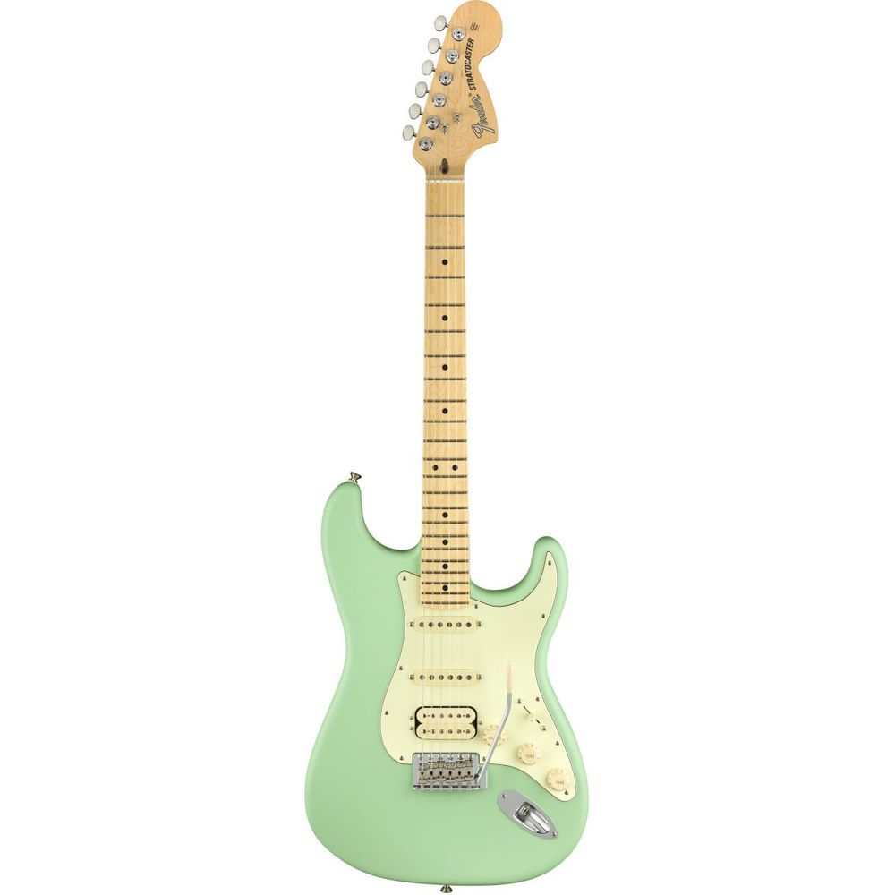 fender american performer stratocaster hss mn satin surf green