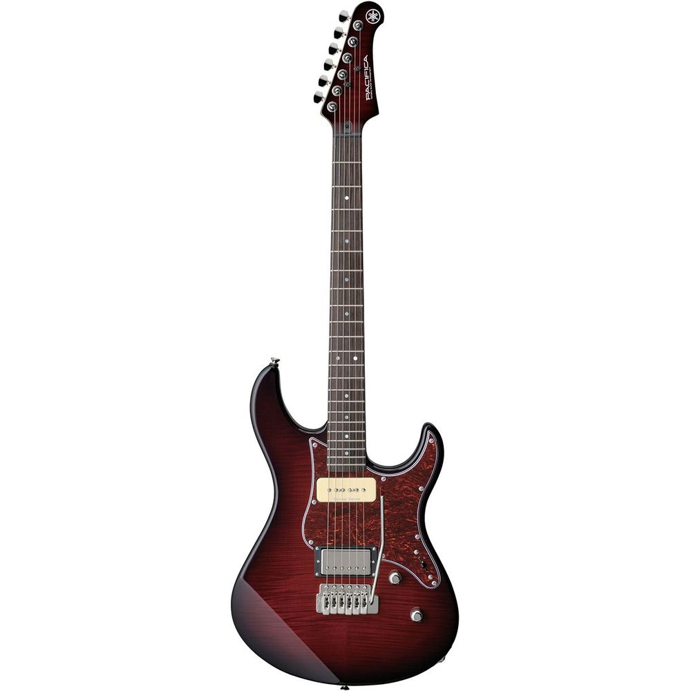 electric guitar dark red