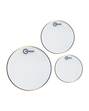 Aquarian Drumheads TC-C Texture Coated Tom Pack 10,12 16-inch 